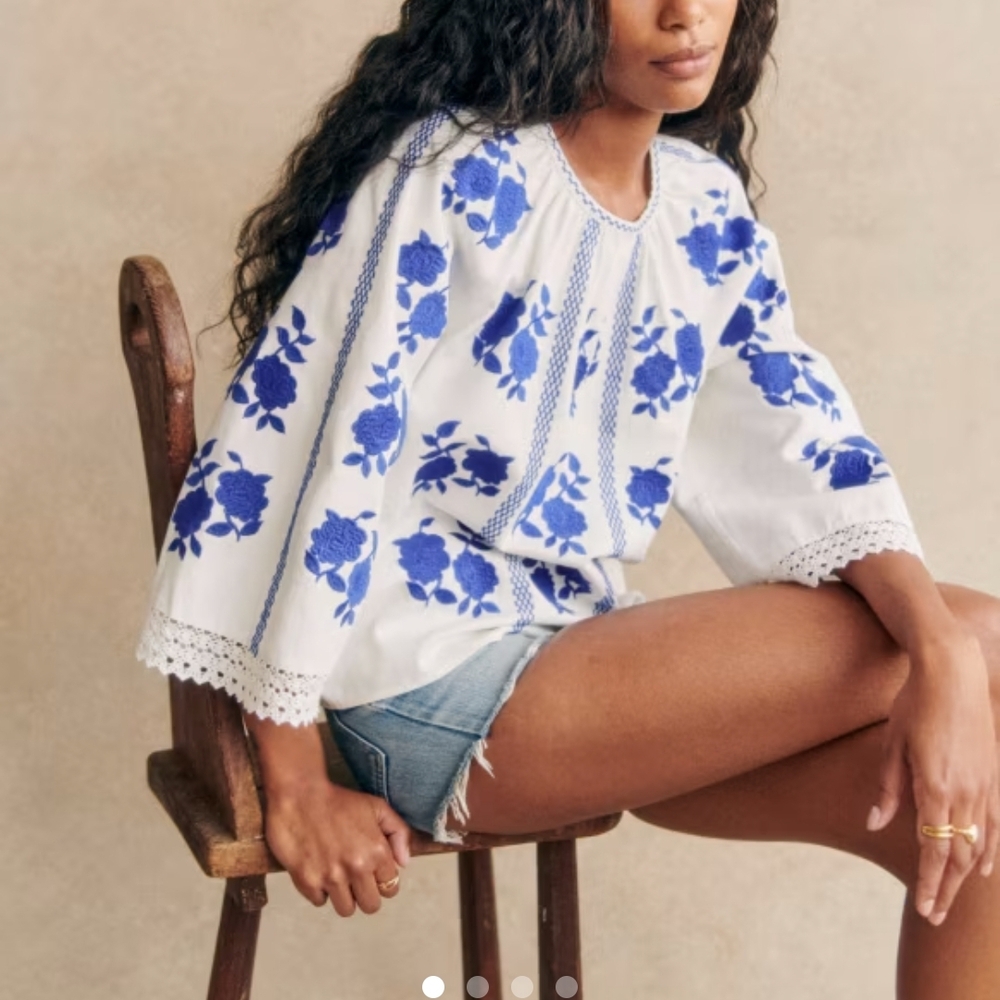 NWT Sezane Rina Blouse